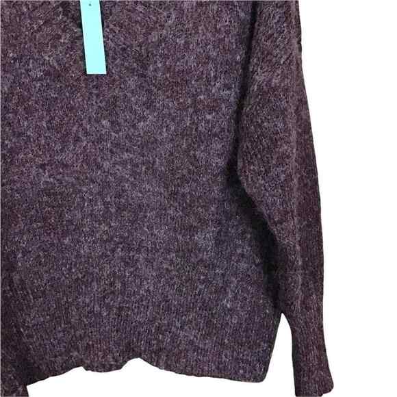 Abound Womens XS Sweater Purple V-Neck Long Sleeve Ribbed Hem Soft Knit NWT - Picture 9 of 16